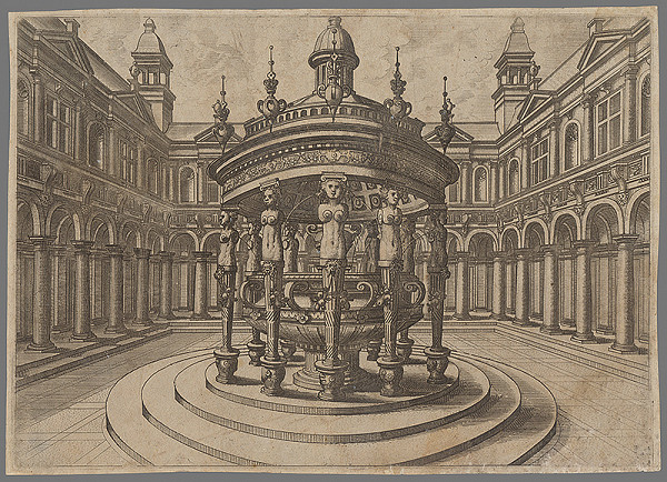 Taliansky rytec zo začiatku 16. storočia, Neznámy umelec – Fontána (4) 