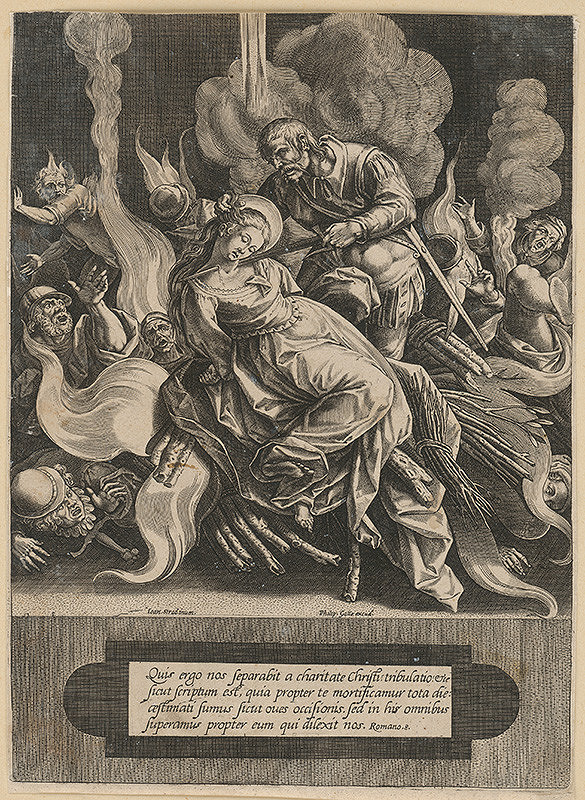 Philip Galle, Jan van der Straet – Smrť svätice 