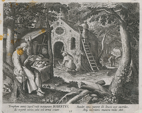 Jan Sadeler I. – Svätý Róbert 