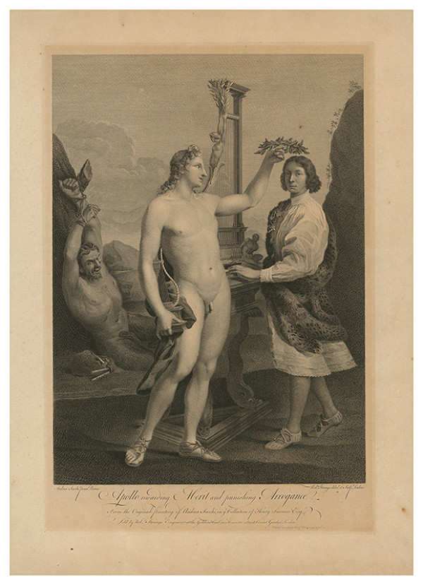 Robert Strange, Andrea Sacchi – Apollo odmeňuje zásluhy a trestá spupnosť 