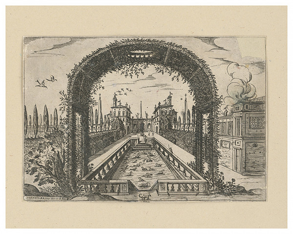 Stredoeurópsky autor zo začiatku 19. storočia – Záhrada talianskeho paláca 