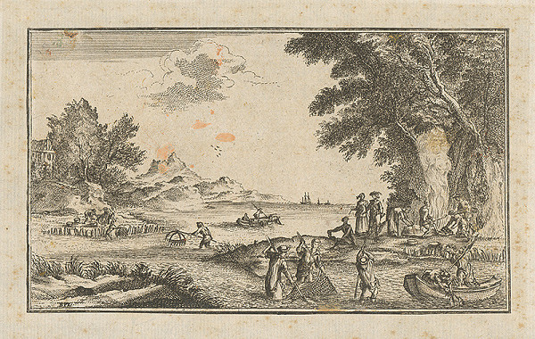 Nizozemský grafik zo 16. storočia B.I.Z. B F L – Rybolov 