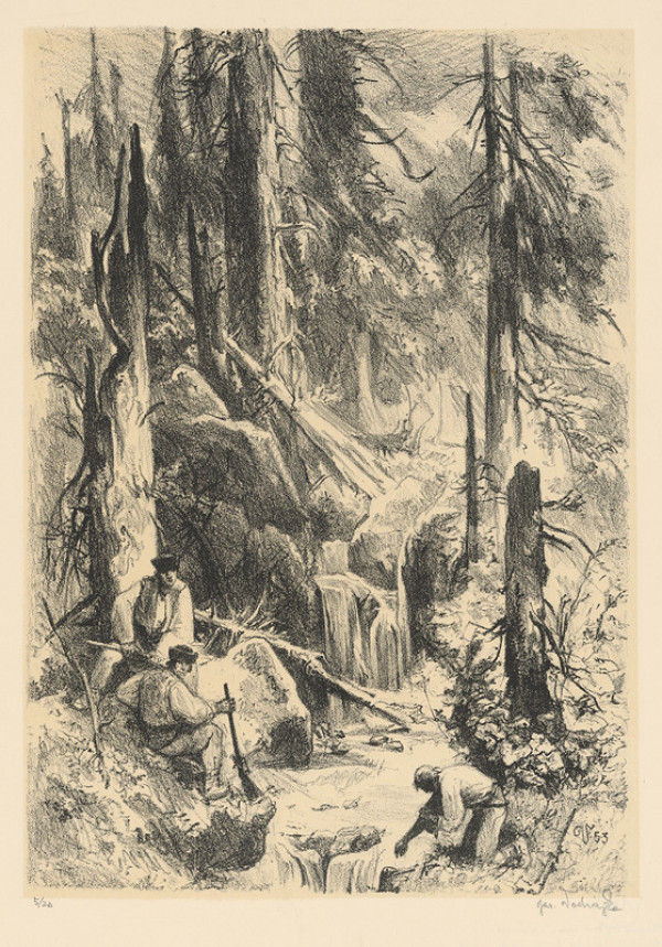 Jaroslav Vodrážka – Zbojníci pri vodopáde 