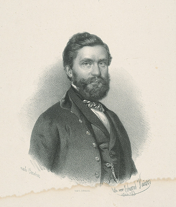 Eduard Kaiser, Miklós Barabás – Portrét muža podľa Barabása 