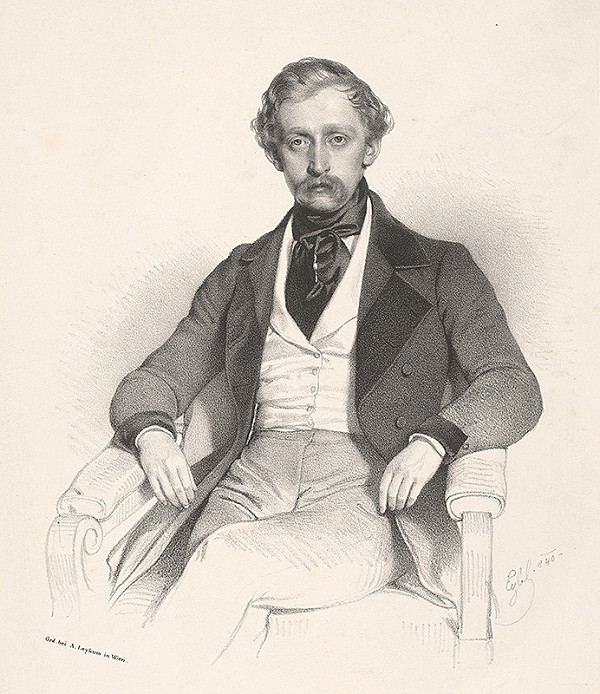 Adolf Eybel – Portrét sediaceho muža 