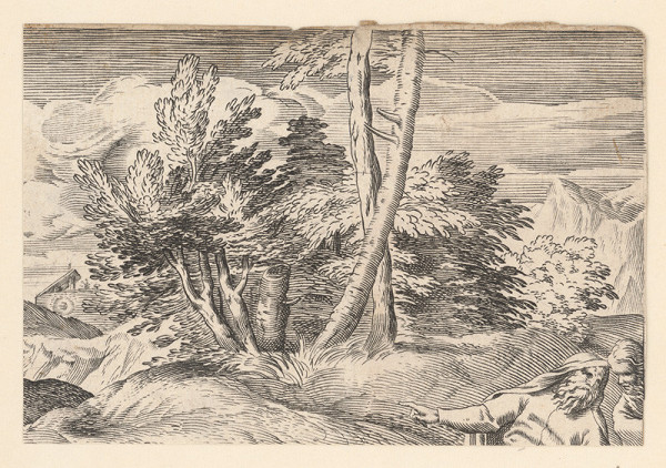 Marcus Sadeler, Jacopo Tintoretto – Fragment krajiny 