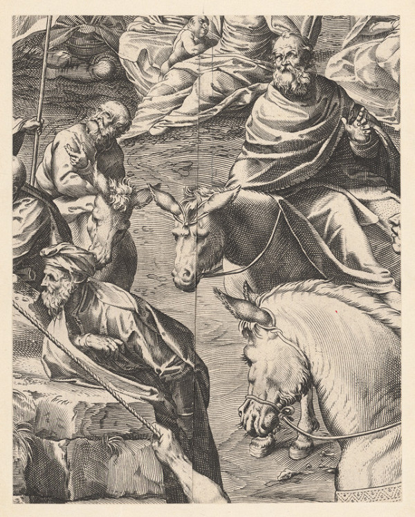 Marcus Sadeler, Jacopo Tintoretto – Fragment so skupinou starcov 