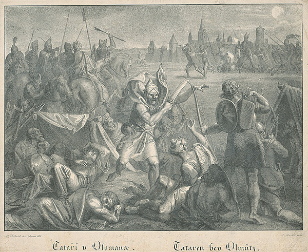 Josef Führich, Anton Gareis st. – Tatári v Olomouci 