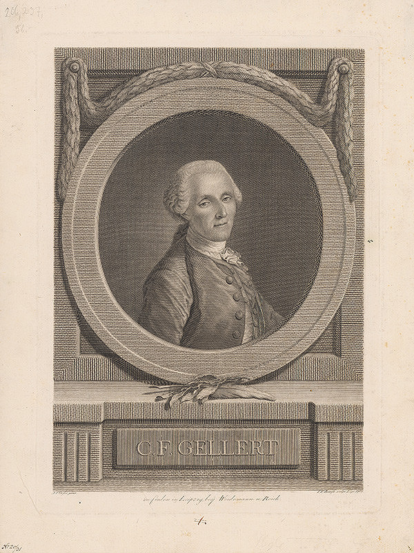 Johann Friedrich Bause, Adam Friedrich Oeser – C. F. Gellert 