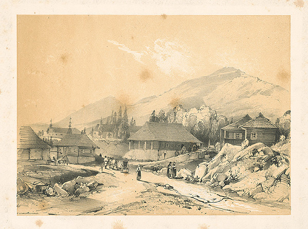 Uhorský autor z 19. storočia – Kúpele Schmöcksz 