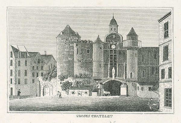 Nizozemský grafik z 19. storočia – Grand Chatelet 