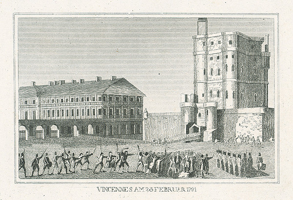 Nizozemský grafik z 19. storočia – Vincennes 28.februára 1791 