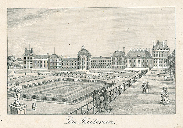 Nizozemský grafik z 19. storočia – Tuilleries