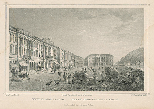 Franz Hablitschek, Ludwig Rohbock – Horná Okružná ulica na peštianskom nábreží 