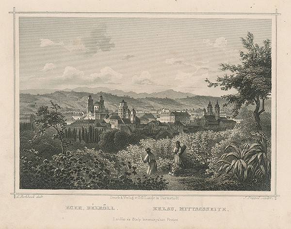 Ludwig Rohbock, Johann Gabriel Friedrich Poppel – Eger z južnej strany 