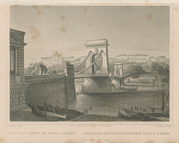 Ludwig Rohbock, Georg Michael Kurz – Nový most medzi Budínom a Pešťou 