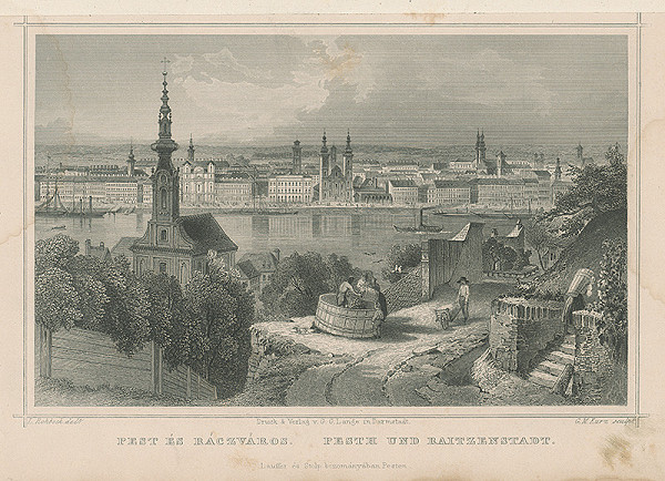 Ludwig Rohbock, Georg Michael Kurz – Pešť a Ráczváros 