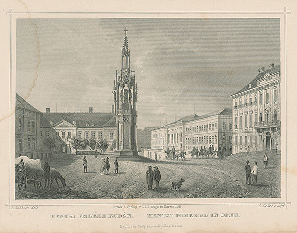 Ludwig Rohbock, L. Oeder – Pamätník generála Hentziho v Budíne 