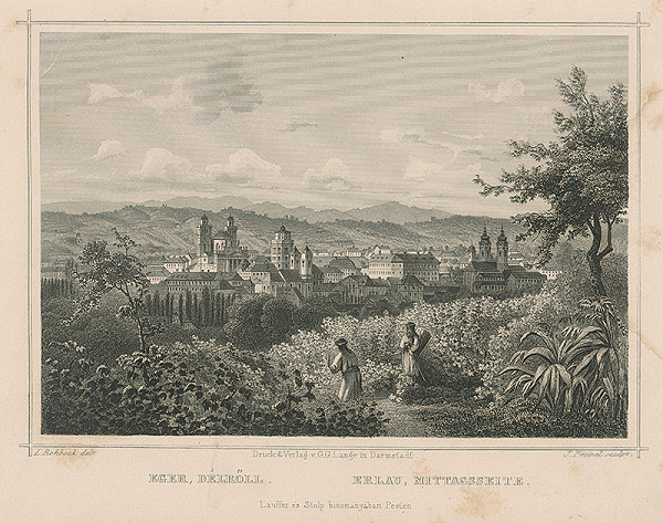 Ludwig Rohbock, Johann Gabriel Friedrich Poppel – Eger z južnej strany 