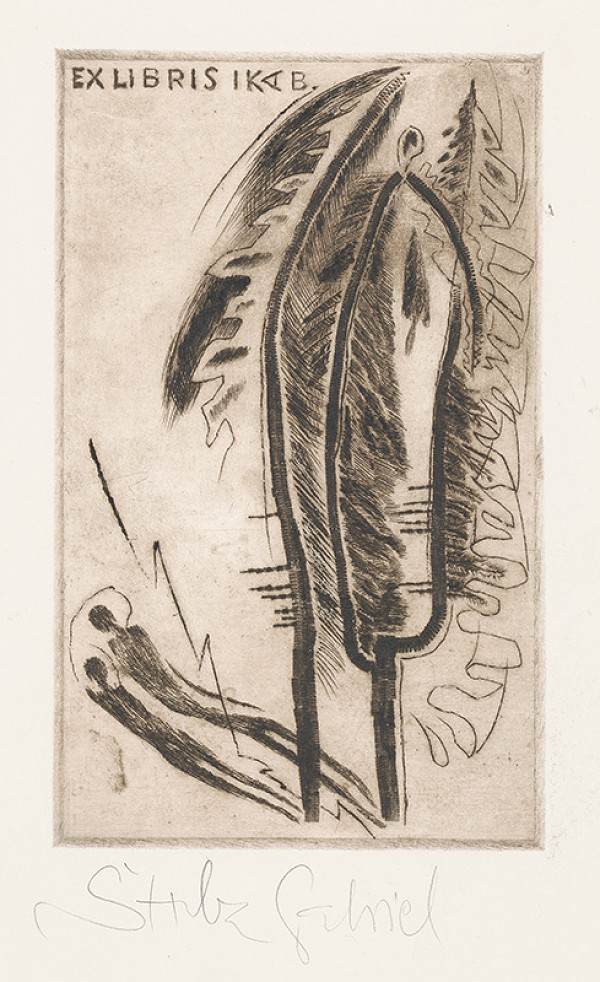 Gabriel Štrba st. – Ex libris IKA B. 