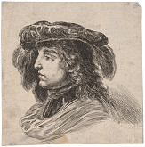 Stefano della Bella – Portrét mladíka v barete 