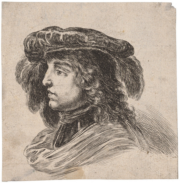 Stefano della Bella – Portrét mladíka v barete 