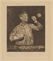 Edouard Manet – Chlapec fúkajúci mydlové bubliny 