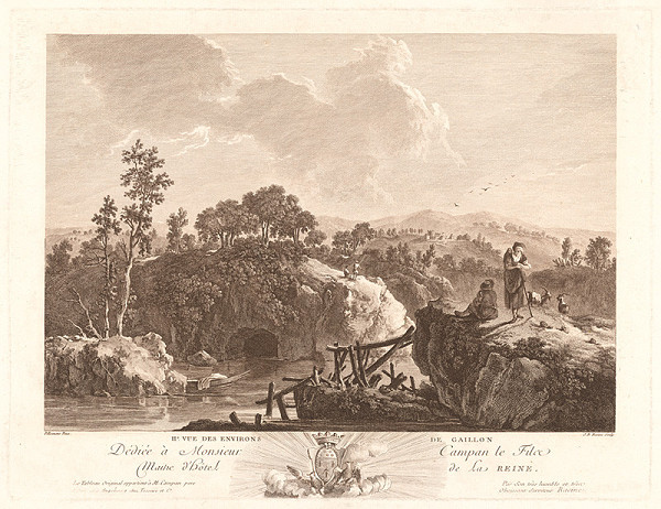 Jean-Baptiste Racine, Jean Baptiste Pillement – Pohľad na okolie Gaillonu  