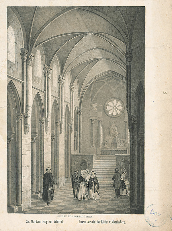 Stredoeurópsky autor z 19. storočia – Interiér chrámu 