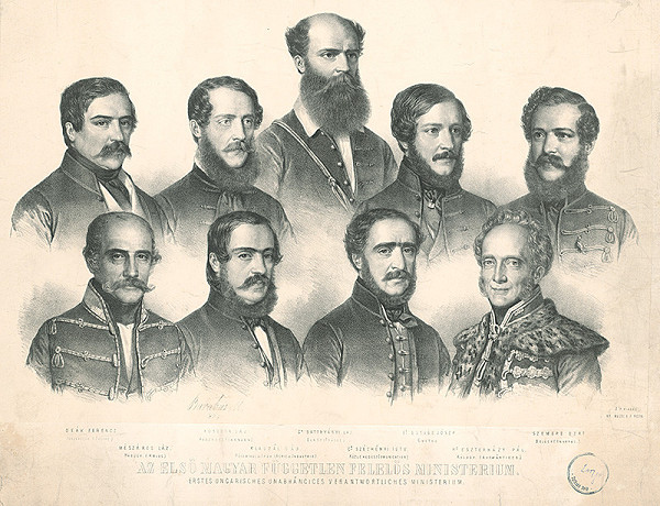 Miklós Barabás – Prvé maďarské ministerstvo 