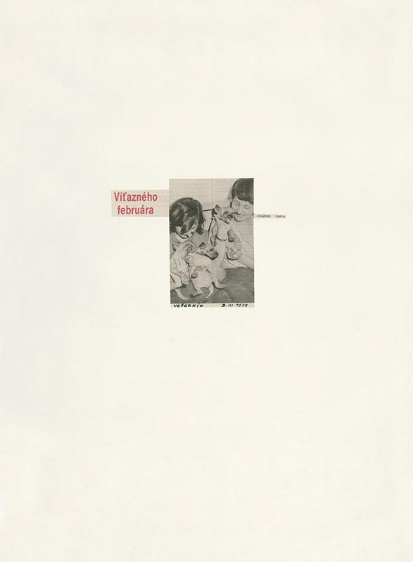 Július Koller – Víťazného februára ... mláďatá hyeny. 