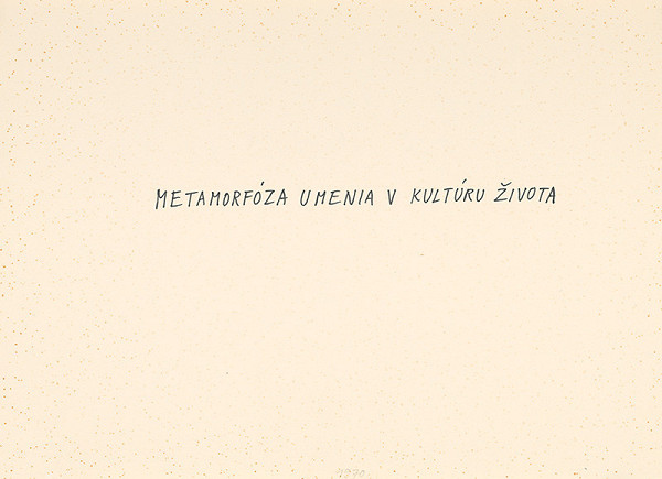 Július Koller – Metamorfóza umenia v kultúru života 