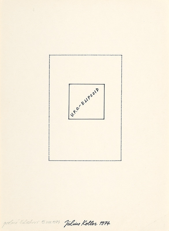 Július Koller – U.F.O. – elipsoid 