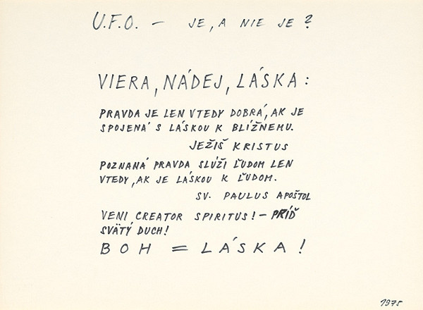 Július Koller – U.F.O. – je, a nie je?  
