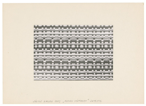 Július Koller – Archív JK/Výstava "Textilné obrazy"/Rozvoj výstavby 