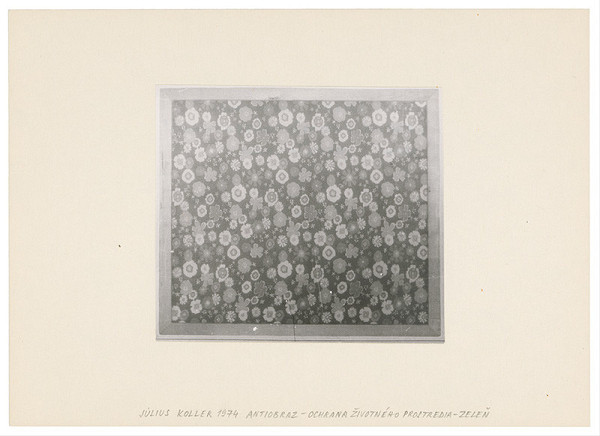 Július Koller – Archív JK/Výstava "Textilné obrazy"/Ochrana životného prostredia-zeleň  