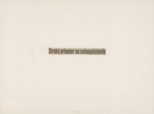 Július Koller – Široký priestor na sebauplatnenie 