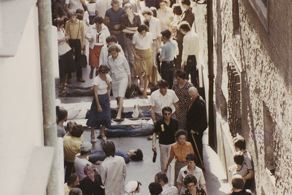 Ján Budaj, Dočasná spoločnosť intenzívneho prežívania – Pouličná akcia