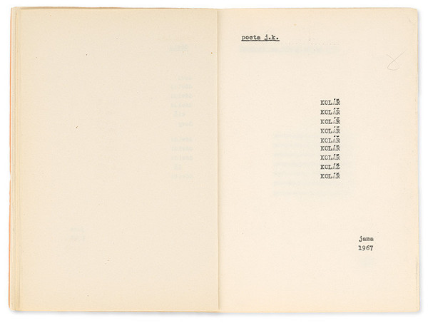 Milan Adamčiak – Konštelácie I. - 9. list zo zošita  