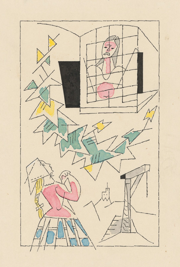 Ľudovít Fulla – Jánošík vo väzení 