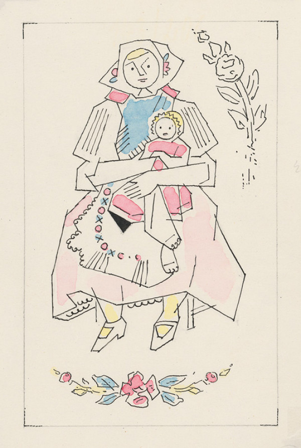 Ľudovít Fulla – Sediaca matka 