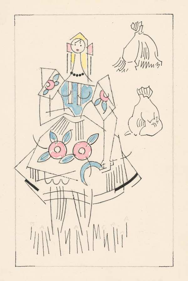 Ľudovít Fulla – Dievča s kosákom 