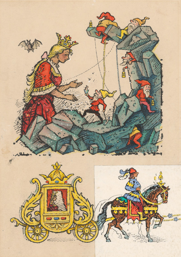 Ľudovít Fulla – Princezná a trpaslíci 