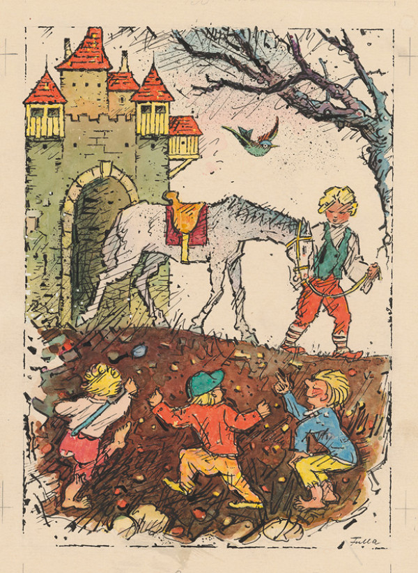 Ľudovít Fulla – Mládenec vedúci koňa 