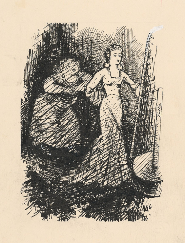 Ľudovít Fulla – Dievča pred zrkadlom