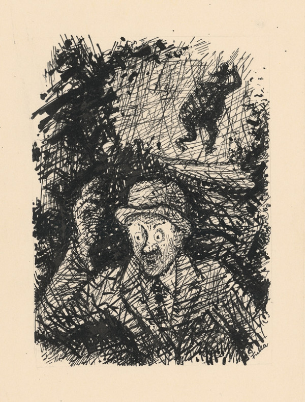 Ľudovít Fulla – Prestrašený muž 