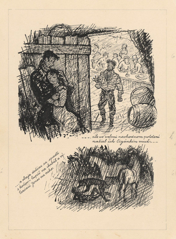 Ľudovít Fulla – 1. Našiel ich v nevhodnom....   2. Obaja spadli z koňov. 