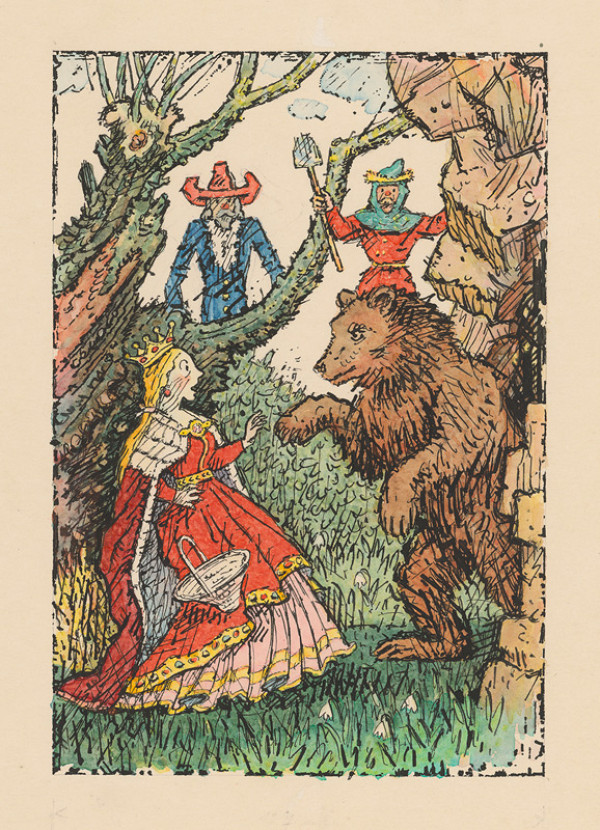 Ľudovít Fulla – Princezná a medveď 