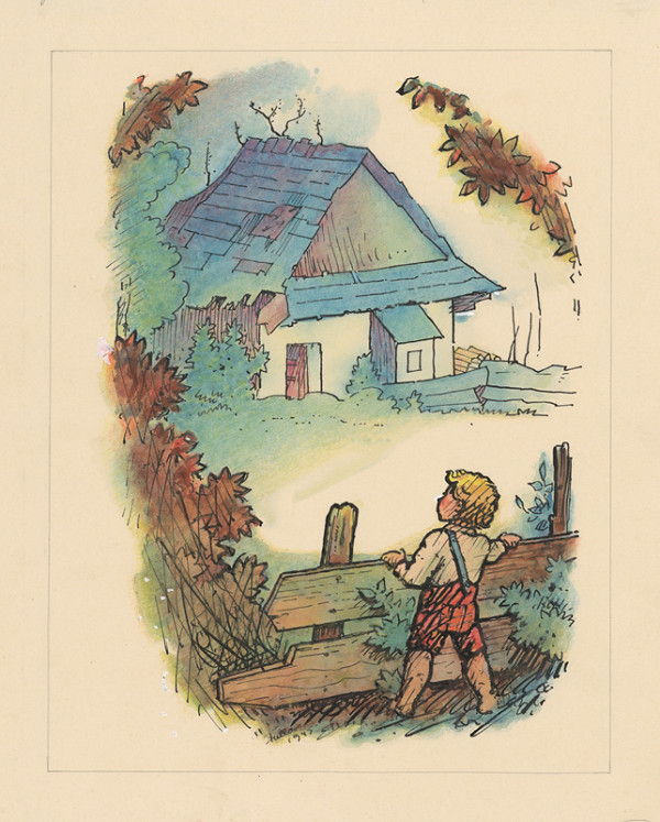 Ľudovít Fulla – Chlapček za plotom 