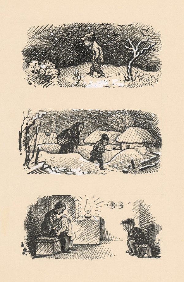 Ľudovít Fulla – 1. Chlapček v noci 